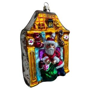 Christopher Radko SANTAS MANTLE Return Engagement Christmas Holiday Ornament 6"